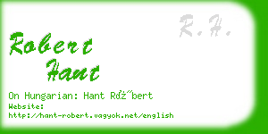 robert hant business card